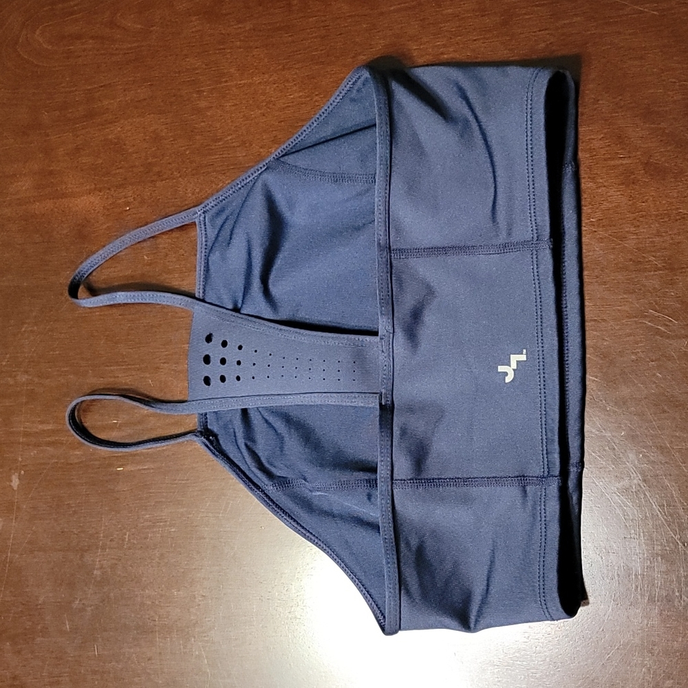 Navy Joy Lab Stretch Supportive Sports Bra Cutout Back Size Sm